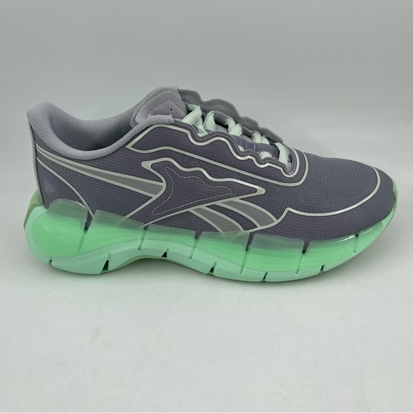 NIB 👞Victoria Beckham x Reebok Unisex Zig Kinetica Grey Green Sneaker-M/6;W/7.5 - Picture 1 of 12